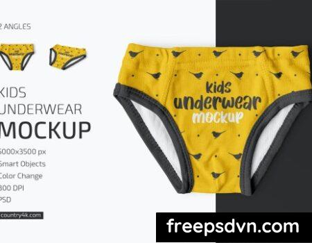 Kids Underwear Mockup Set SMUDGA6 0