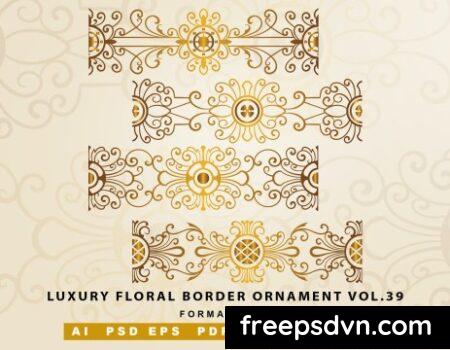Luxury Floral Border Ornament vol.39 JXVYKWD 0
