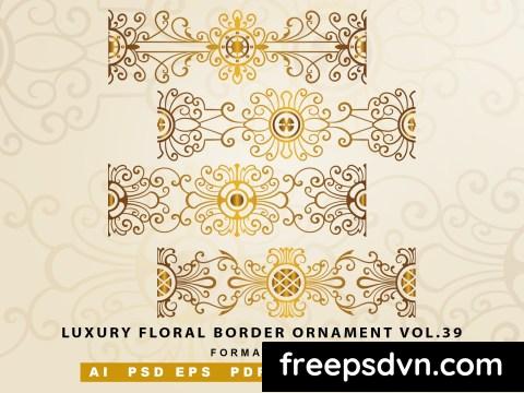Luxury Floral Border Ornament vol.39 JXVYKWD 0