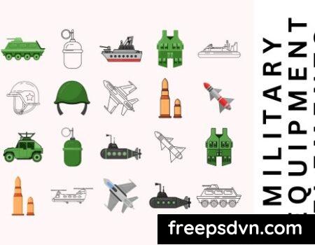 Military Equipment Elements Set 4W5Z4VX 0