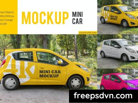 Mini Car Mockup Set HATHQ5D 0