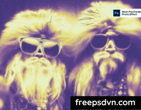 Neon Psychedelic Photo Effect THSVJQY Neon Psychedelic Photo Effect THSVJQY 0