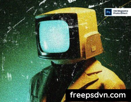 Old Magazine Photo Effect UD7RMZZ Old Magazine Photo Effect UD7RMZZ 0