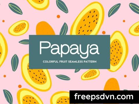 Papaya Fruit Seamless Pattern JPYABF7 0