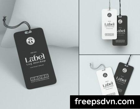 Paper Label Hang Tag Branding Mockup Set F2CHNKM 0
