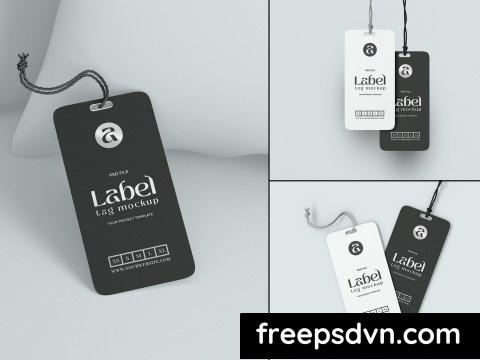 Paper Label Hang Tag Branding Mockup Set F2CHNKM 0