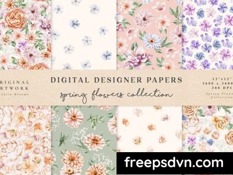 Pastel Flowers Spring Floral Seamless Patterns NNGQ23C 0 scaled 1