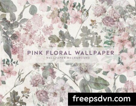 Pink Floral Wallpaper WASSGMV 0