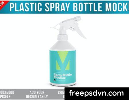 Plastic Spray Bottle Mockup BHULXKY 0