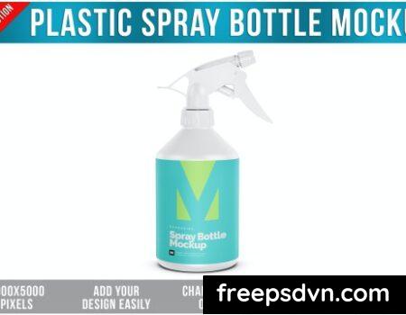Plastic Spray Bottle Mockup BHULXKY Plastic Spray Bottle Mockup BHULXKY 0
