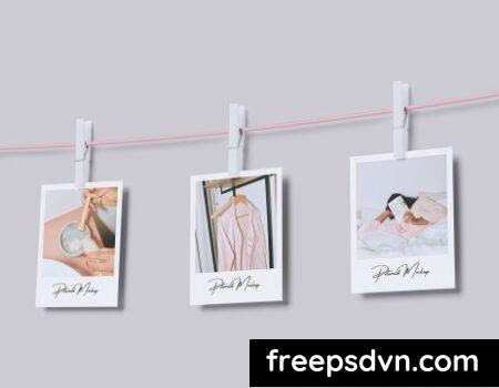 Polaroid Photo Display Mockup 6RK2JUQ 0