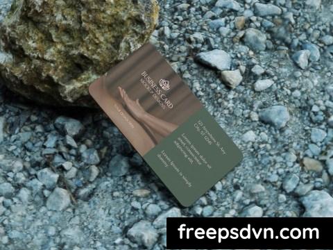 Realistic Business Card Display Mockup 6RH5CFZ 0