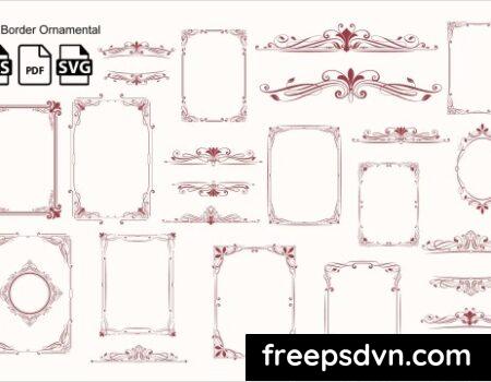 Red Border Ornamental E7GMB9H 0