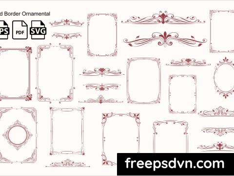 Red Border Ornamental E7GMB9H 0