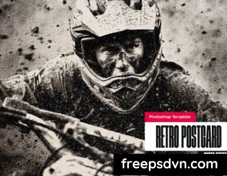 Retro Postcard Photo Effect 7TPQ88U Retro Postcard Photo Effect 7TPQ88U 0