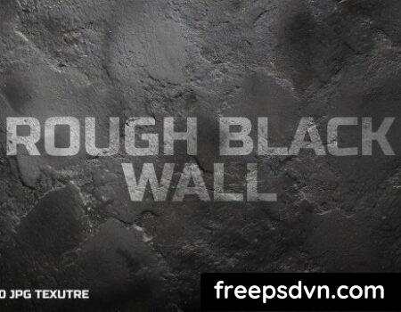 Rough Black Wall Texture W63ZR9E 0