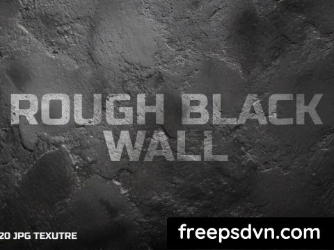 Rough Black Wall Texture W63ZR9E 0