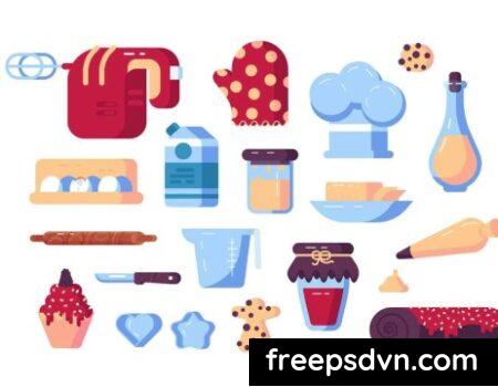 Set Of Confectioner Tools And Sweets 2L7LQAE Set Of Confectioner Tools And Sweets 2L7LQAE 0