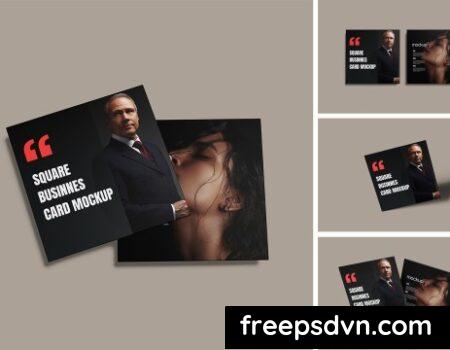 Square Business Card Mockups JDL4UG4 Square Business Card Mockups JDL4UG4 0