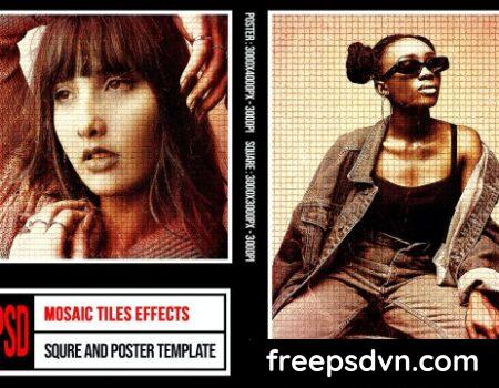 Square & Poster Mosaic Tiles Effects 25UKWUA Square Poster Mosaic Tiles Effects 25UKWUA 0