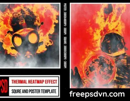 Square & Poster – Thermal Heatmap Effects BZG2U2E Square Poster Thermal Heatmap Effects BZG2U2E 0