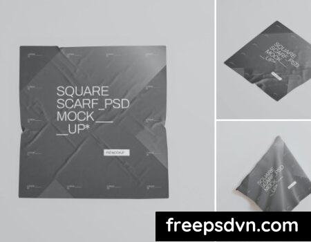 Square Scarf Mockup AJJE3NQ Square Scarf Mockup AJJE3NQ 0