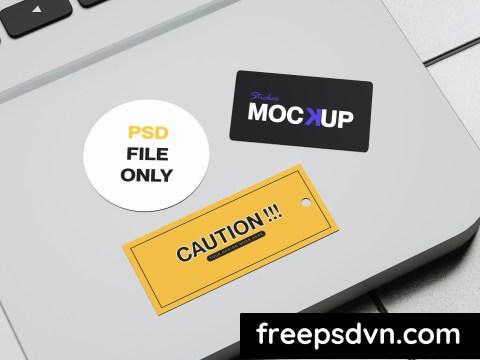 Sticker On Macbook Mockup TPC8BML 0