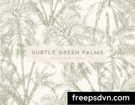 Subtle Green Palms 9DJJUZH 0