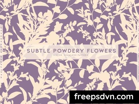 Subtle Powdery Flowers 84A482A 0