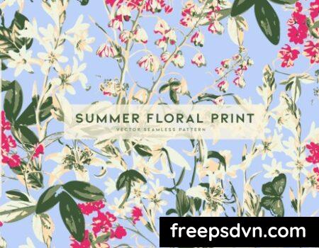 Summer Floral Print QBDH3P3 Summer Floral Print QBDH3P3 0