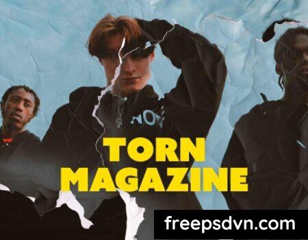 Torn Magazine Photo Effect 55VV4WL 0