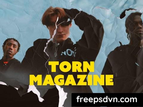 Torn Magazine Photo Effect 55VV4WL 0