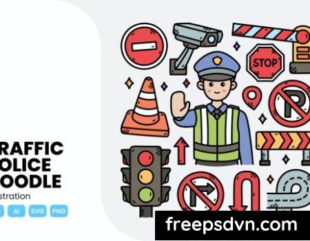 Traffic Police Doodle Illustration LK7EQSW Traffic Police Doodle Illustration LK7EQSW 0 scaled 1