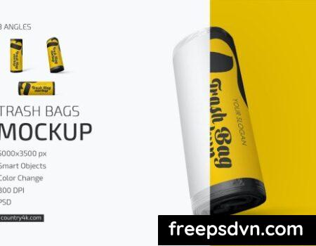 Trash Bags Mockup Set EBR3N8E Trash Bags Mockup Set EBR3N8E 0
