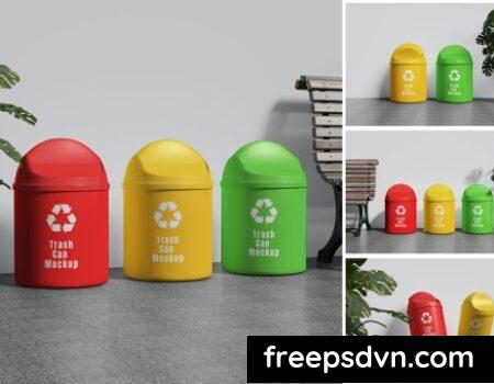Trash Can Mockup XX5M6PQ Trash Can Mockup XX5M6PQ 0