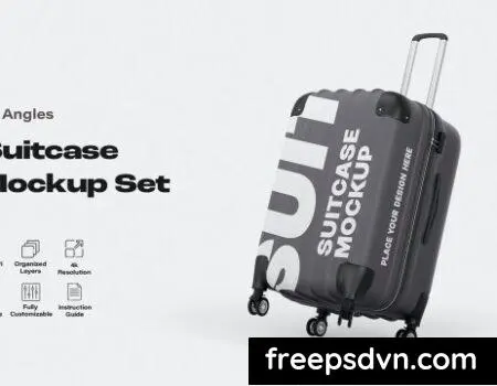 Travel Suitcase Mockup Set SJGARDH Travel Suitcase Mockup Set SJGARDH 0