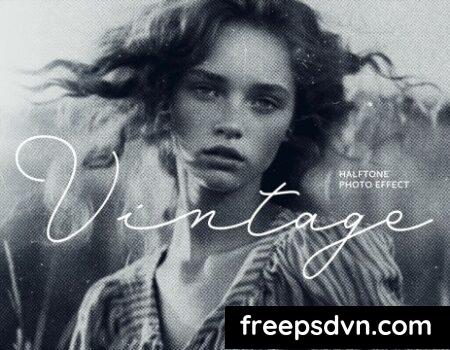 Vintage Halftone Photo Effect ZGVDZHE Vintage Halftone Photo Effect ZGVDZHE 0