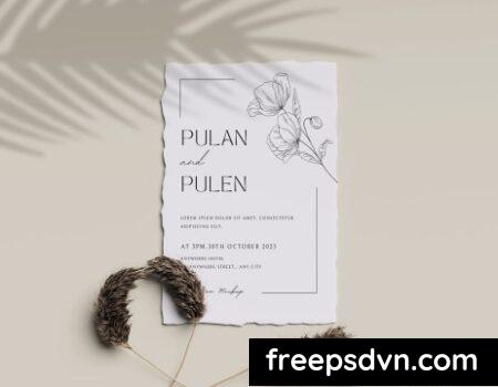 Wedding Invitation Card Display Mockup NLUSDQS Wedding Invitation Card Display Mockup NLUSDQS 0