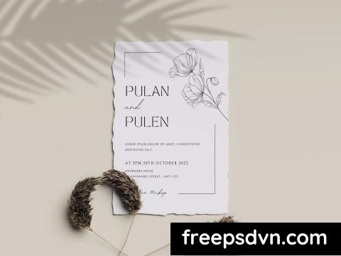 Wedding Invitation Card Display Mockup NLUSDQS 0