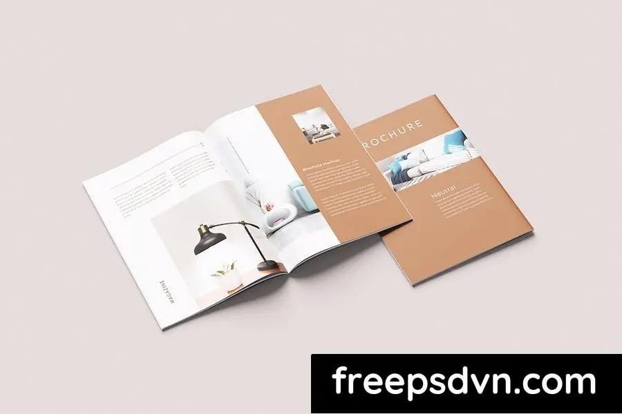 A4 Brochure / Catalog Mockups 87ZXR5R