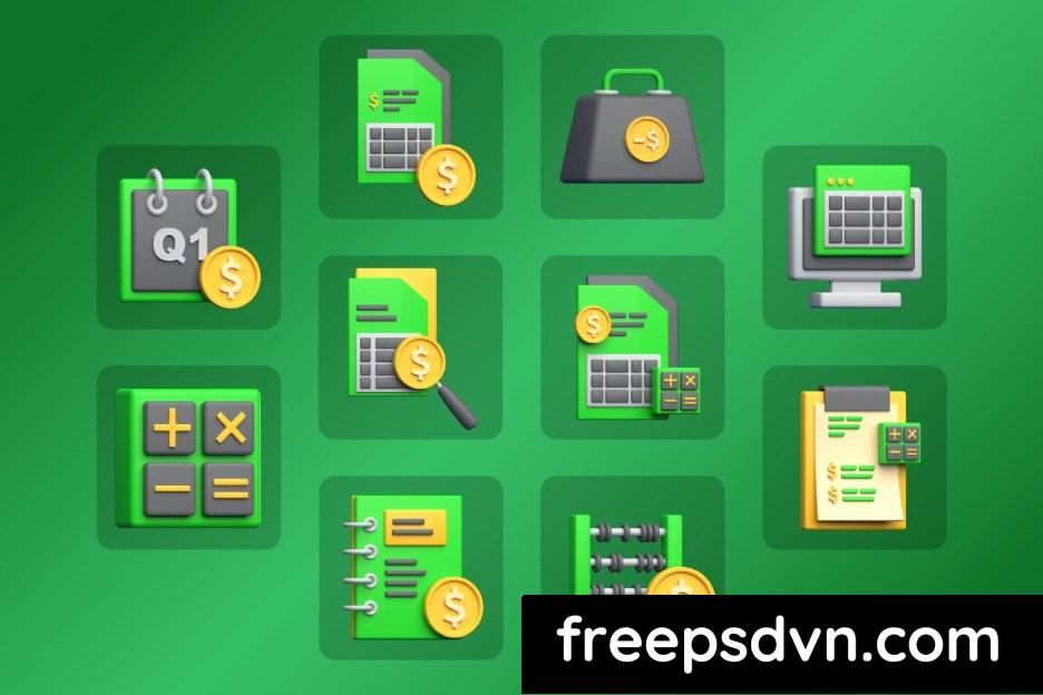 accounting 3d icon pack tvr82v8 5