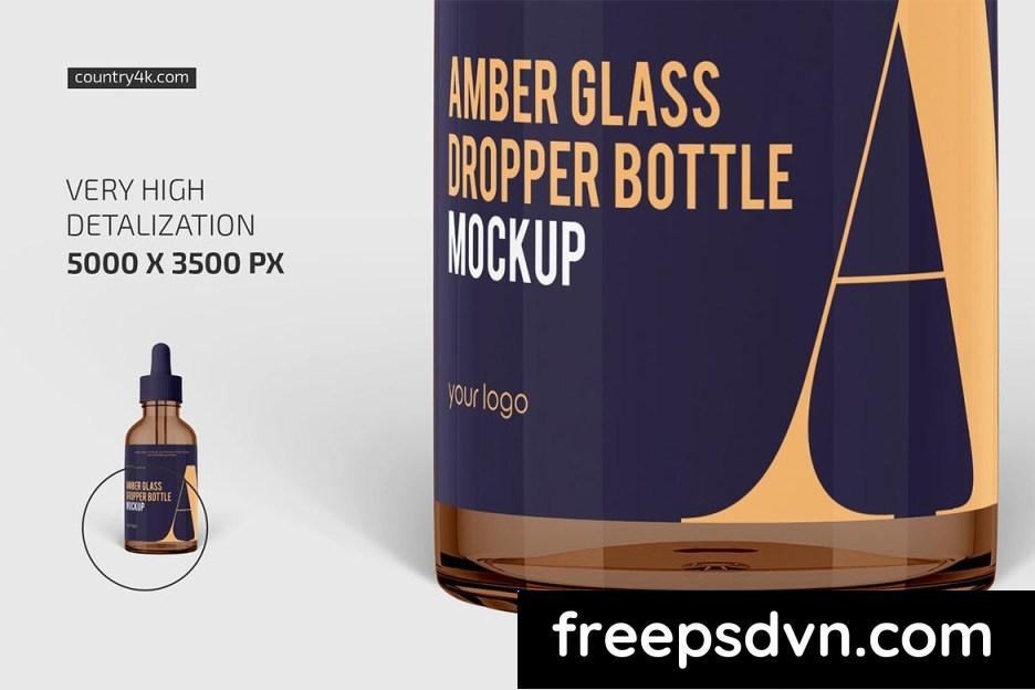 amber glass dropper bottle mockup eebkfzr 2