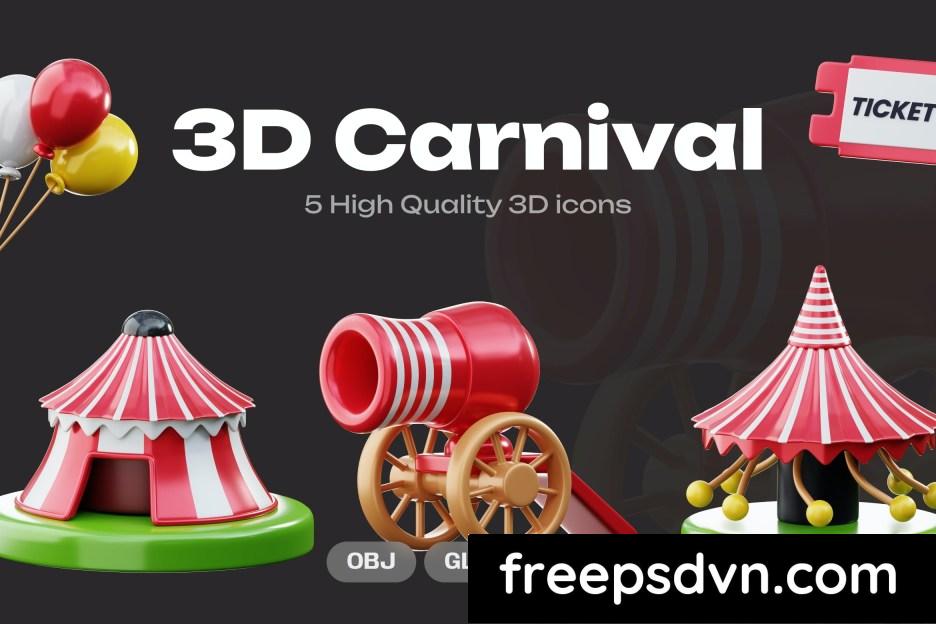 carnival 3d illustration xuac3ej 0