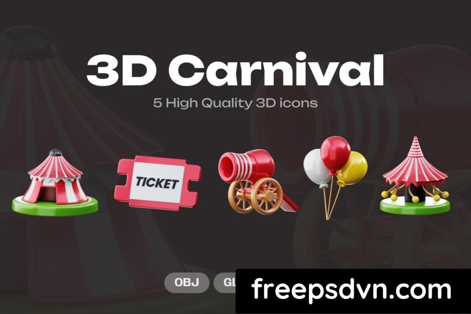 carnival 3d illustration xuac3ej 1