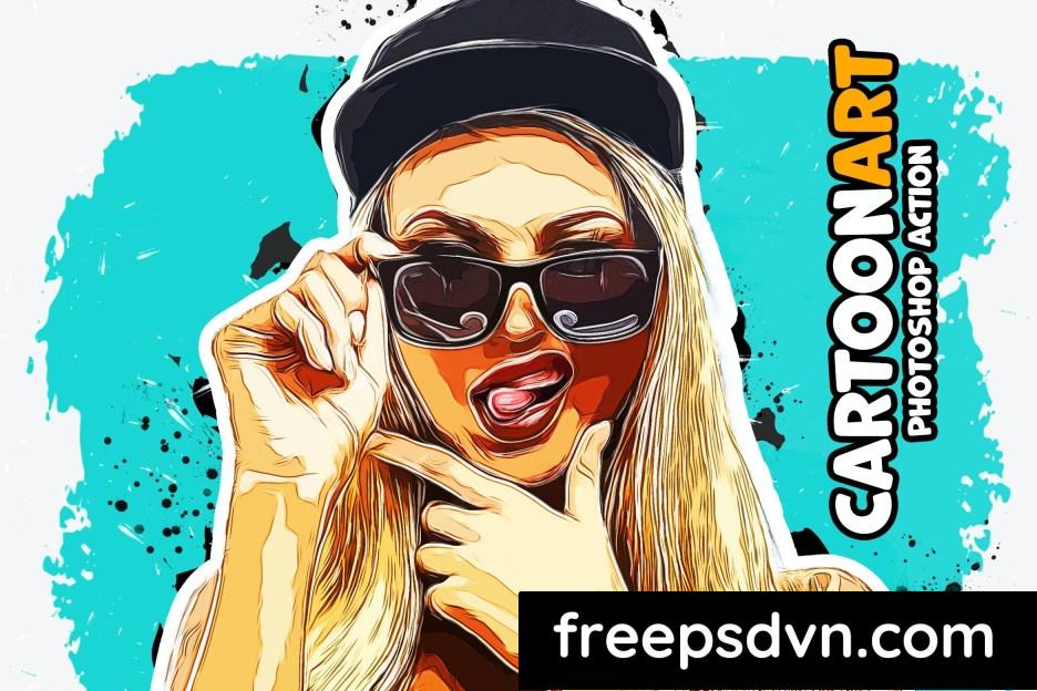 cartoon art photoshop action d8ytljl 0