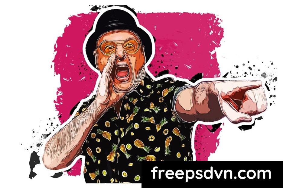 cartoon art photoshop action d8ytljl 4