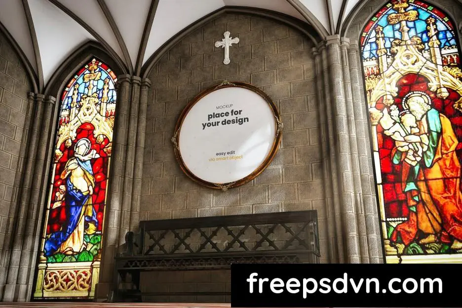 church scenes frame mockups agtvw37 6