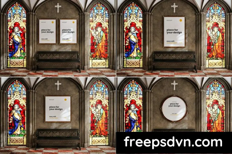 church scenes frame mockups agtvw37 8