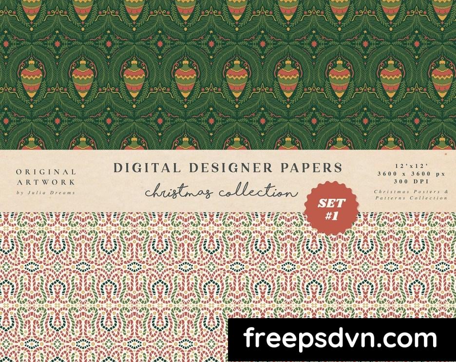 classic christmas seamless patterns winter f4dy5wj 2