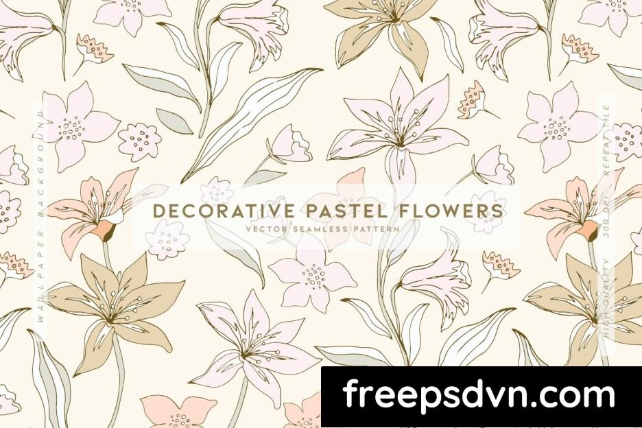 decorative pastel flowers kdfwj68 0 1